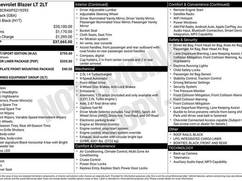 Used 2023 Chevrolet Blazer LT w/ Midnight/Sport Edition image 31