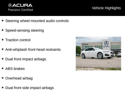 Certified 2023 Acura TLX w/ Technology Package FWD image 9