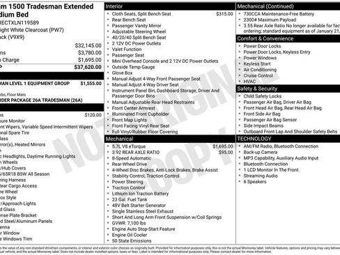 Used 2020 RAM 1500 Tradesman RWD image 12