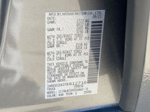 New 2026 Nissan Frontier SV image 19