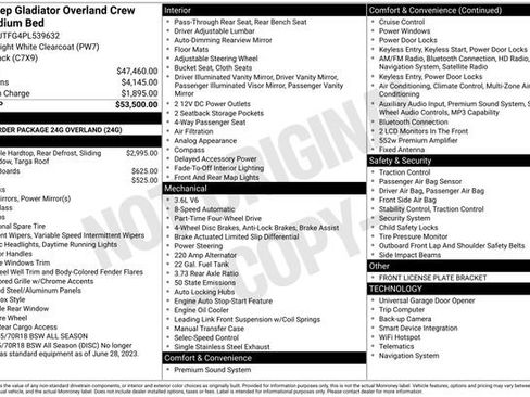 Used 2023 Jeep Gladiator Overland AWD/4WD image 7