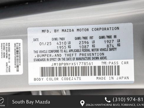 Certified 2025 MAZDA MAZDA3 2.5 Turbo Premium Plus Package image 28