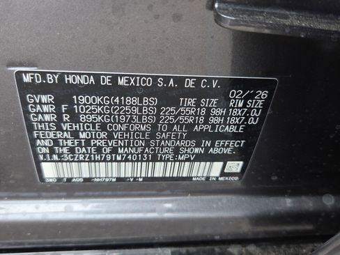 New 2026 Honda HR-V EX-L image 16