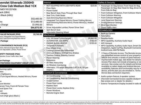 Used 2024 Chevrolet Silverado 2500 Custom w/ Custom Value Package AWD/4WD image 8