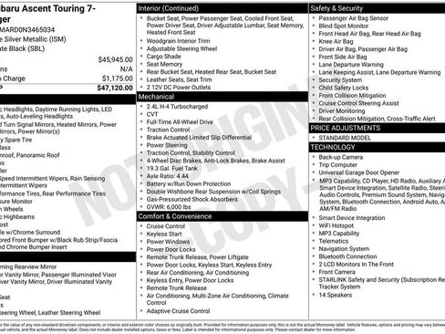 Used 2022 Subaru Ascent Touring AWD/4WD image 15