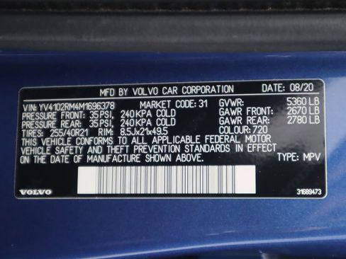 Used 2021 Volvo XC60 T5 R-Design w/ Protection Package Premier image 36