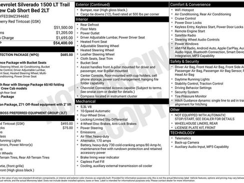 Used 2021 Chevrolet Silverado 1500 LT Trail Boss w/ Bed Protection Package image 5