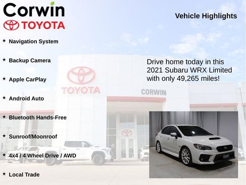 Used 2021 Subaru WRX Limited image 7