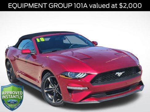Certified 2018 Ford Mustang Convertible w/ Equipment Group 101A image 1