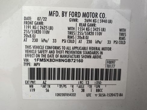 Used 2022 Ford Explorer XLT w/ Equipment Group 202A AWD/4WD image 34