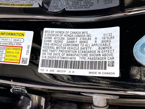 Used 2022 Honda Civic EX image 36