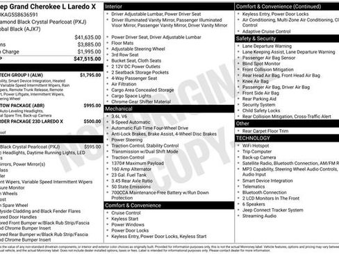 Used 2025 Jeep Grand Cherokee L Laredo w/ Luxury Tech Group I AWD/4WD image 6