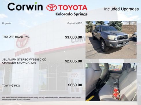 Used 2013 Toyota Tacoma 4x4 Double Cab w/ TRD Off-Road Pkg image 8