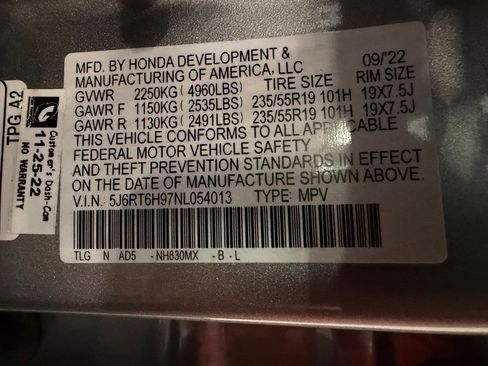 Used 2022 Honda CR-V Touring image 19