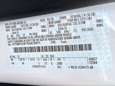 New 2026 Ford Transit 250 148 Medium Roof RWD image 12
