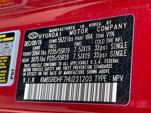 Used 2017 Hyundai Santa Fe Limited AWD/4WD image 36