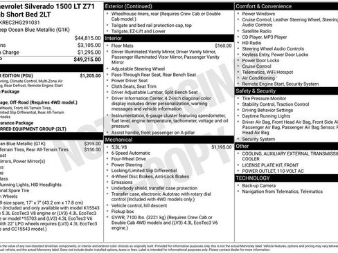 Certified 2017 Chevrolet Silverado 1500 LT w/ All Star Edition AWD/4WD image 5