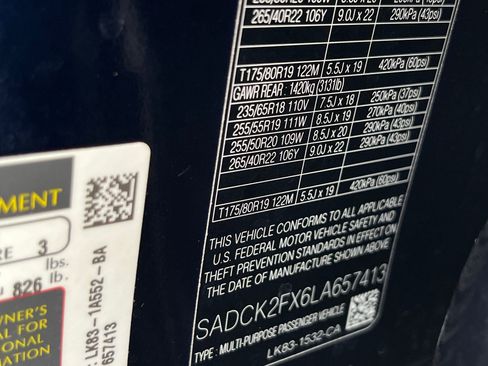 Used 2020 Jaguar F-PACE Prestige image 22