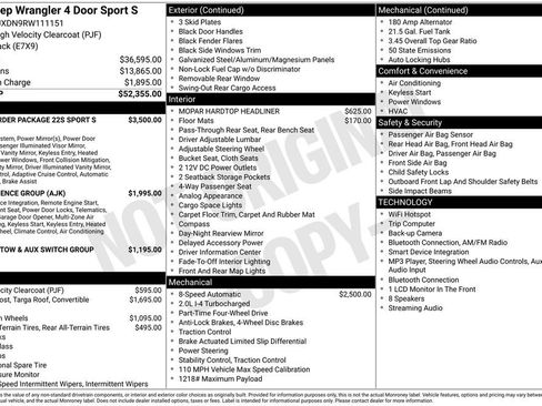 Used 2024 Jeep Wrangler Unlimited Sport AWD/4WD image 33