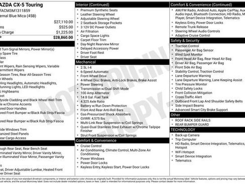 Used 2021 MAZDA CX-5 Touring image 35