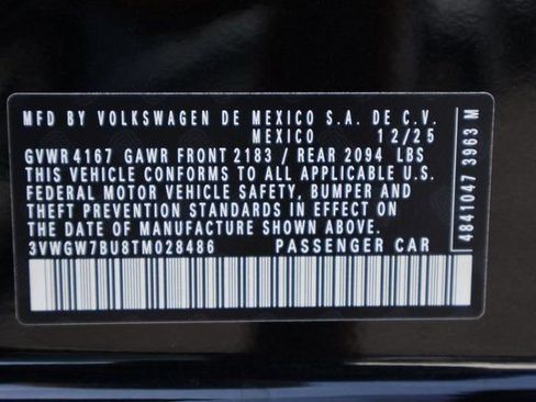 New 2026 Volkswagen Jetta SEL FWD image 25