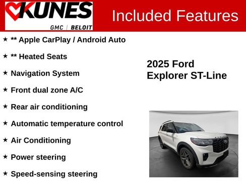 Used 2025 Ford Explorer ST-Line w/ ST-Line Street Pack AWD/4WD image 2