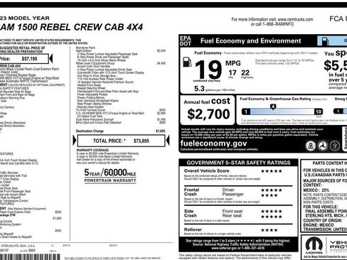Used 2023 RAM 1500 Rebel w/ Rebel Level 2 Equipment Group AWD/4WD image 22