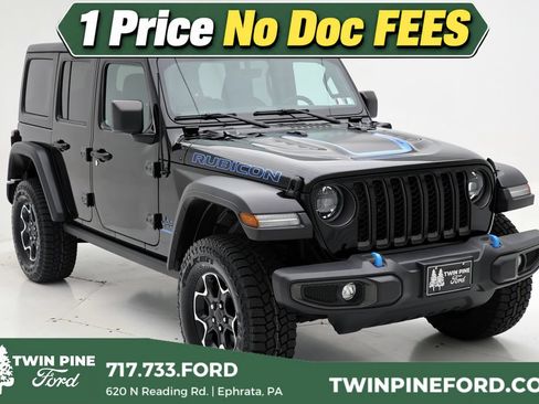 Used 2023 Jeep Wrangler Unlimited Rubicon 4xe w/ Cold Weather Group AWD/4WD image 1