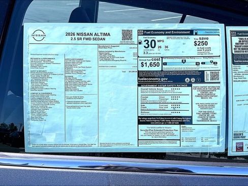 New 2026 Nissan Altima 2.5 SR FWD image 14