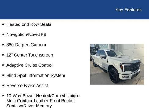 Certified 2024 Ford F150 Platinum w/ FX4 Off-Road Package image 40