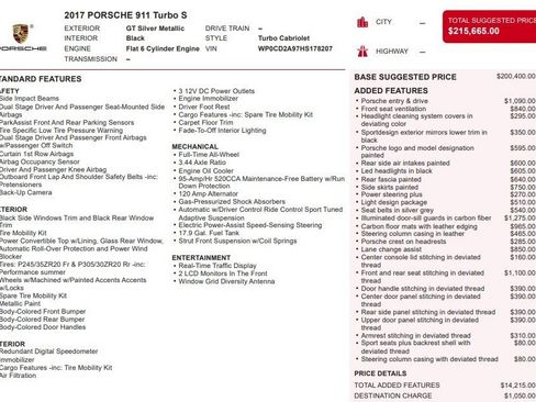 Used 2017 Porsche 911 Turbo S image 37