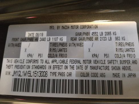 Used 2020 MAZDA MAZDA6 Grand Touring Reserve image 33