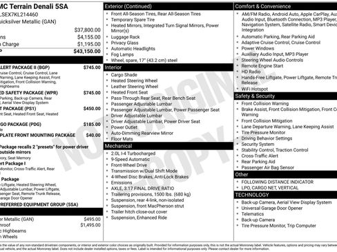 Used 2019 GMC Terrain Denali w/ Advanced Safety Package image 4