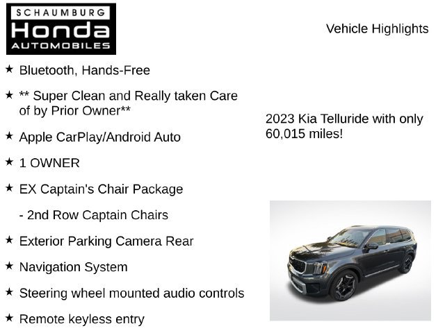Used 2023 Kia Telluride EX w/ EX Captain's Chair Package AWD/4WD image 7