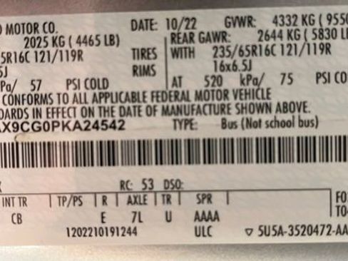 Used 2023 Ford Transit 350 XLT AWD/4WD image 48