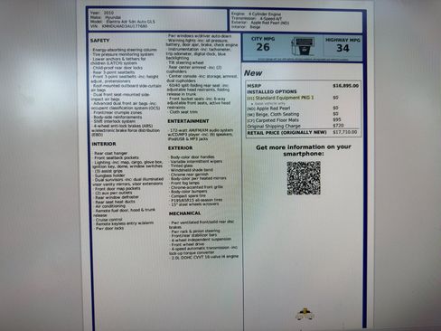 Used 2010 Hyundai Elantra GLS image 15