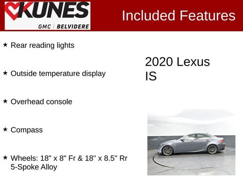 Used 2020 Lexus IS 350 F Sport w/ F Sport Package AWD/4WD image 3