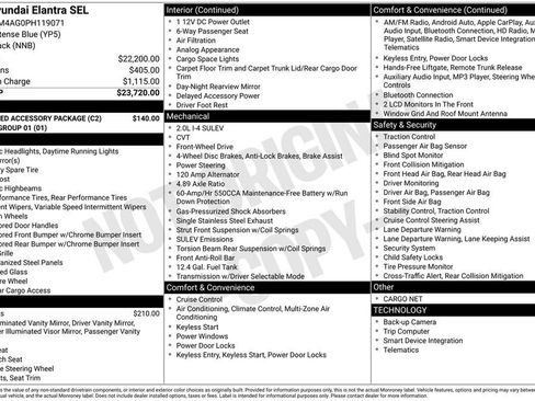 Used 2023 Hyundai Elantra SEL w/ Preferred Accessory Package image 2