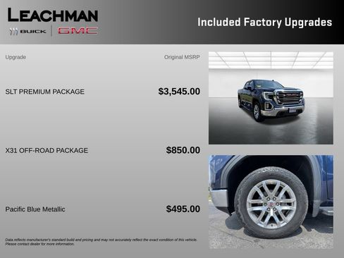 Used 2021 GMC Sierra 1500 SLT w/ SLT Premium Package AWD/4WD image 10
