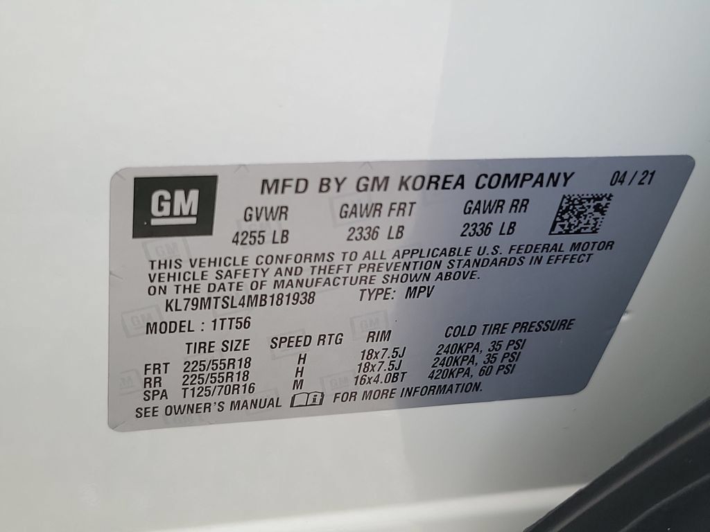 Used 2021 Chevrolet TrailBlazer RS w/ Sun and Liftgate Package FWD image 34