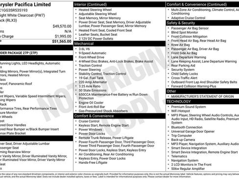 Certified 2025 Chrysler Pacifica Limited FWD image 13