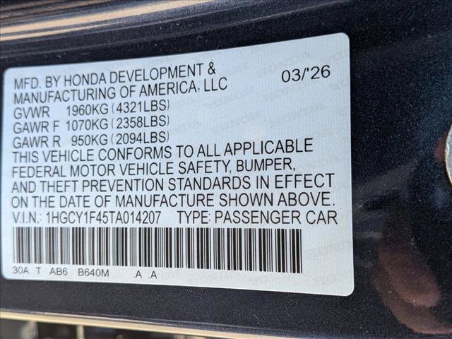 Used 2026 Honda Accord SE image 19