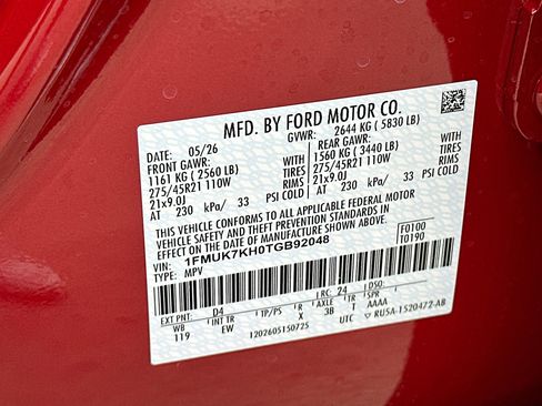 New 2026 Ford Explorer ST-Line RWD image 21