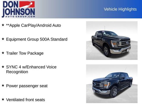 Used 2022 Ford F150 Lariat w/ Trailer Tow Package AWD/4WD image 28