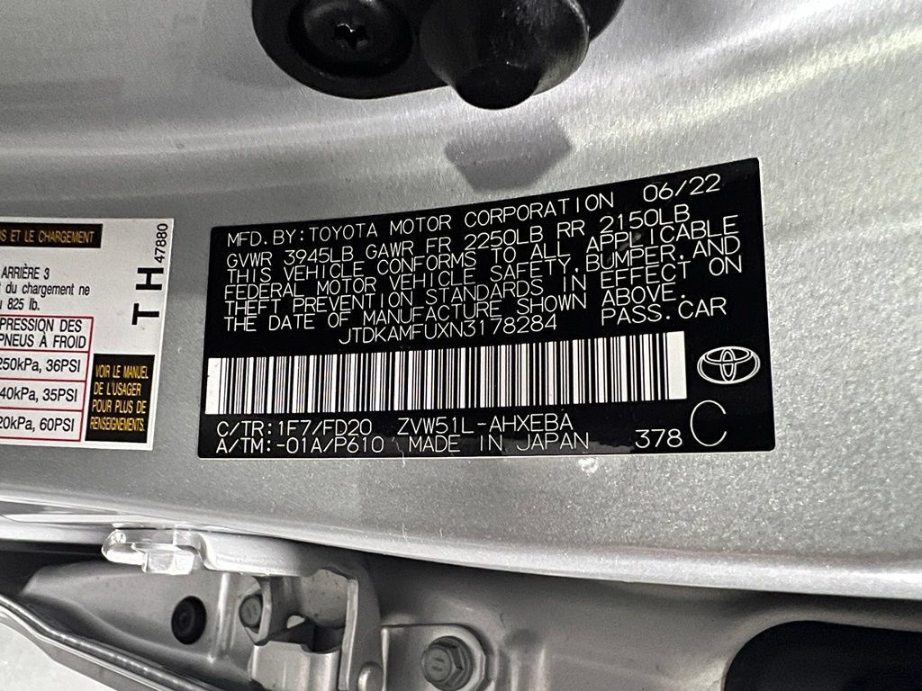 Certified 2022 Toyota Prius LE FWD image 38