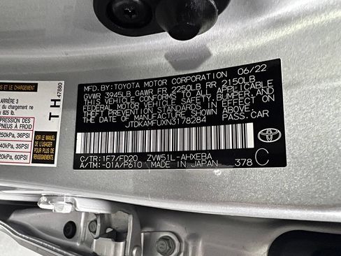 Certified 2022 Toyota Prius LE FWD image 38