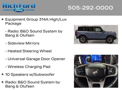 Certified 2024 Ford Bronco Outer Banks AWD/4WD image 89