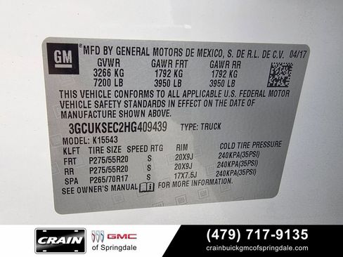 Used 2017 Chevrolet Silverado 1500 LTZ w/ High Desert Package AWD/4WD image 32