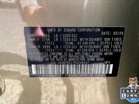 Used 2024 Subaru Outback Premium w/ Popular Package #1 AWD/4WD image 33