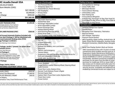 Used 2018 GMC Acadia Denali w/ Technology Package image 23